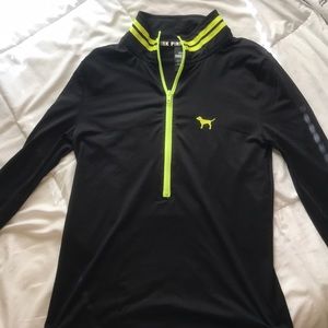 Victoria secret pink zip up athletic shirt